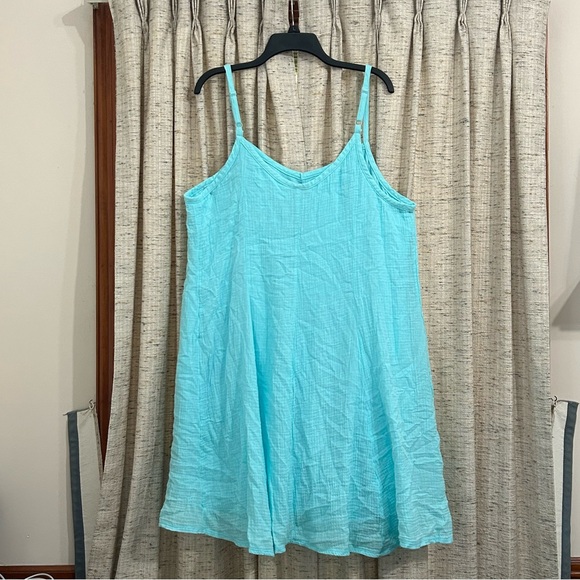 Torrid Midi Pucker Woven Trapeze Dress in Island Paradise - 3X - Picture 8 of 11